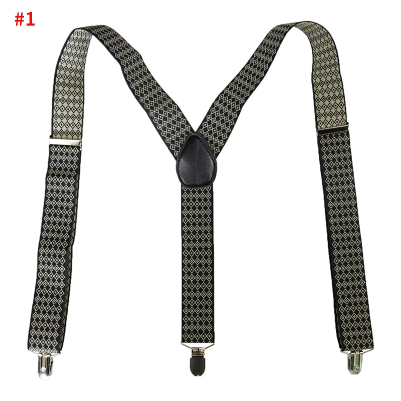 Style 1 Подтяжки, подтяжки, Эластичные подтяжки, y-образные подтяжки, штаны, подтяжки унисекс, 3 зажима, ремни, аксессуары для одежды - Цвет: Style 1