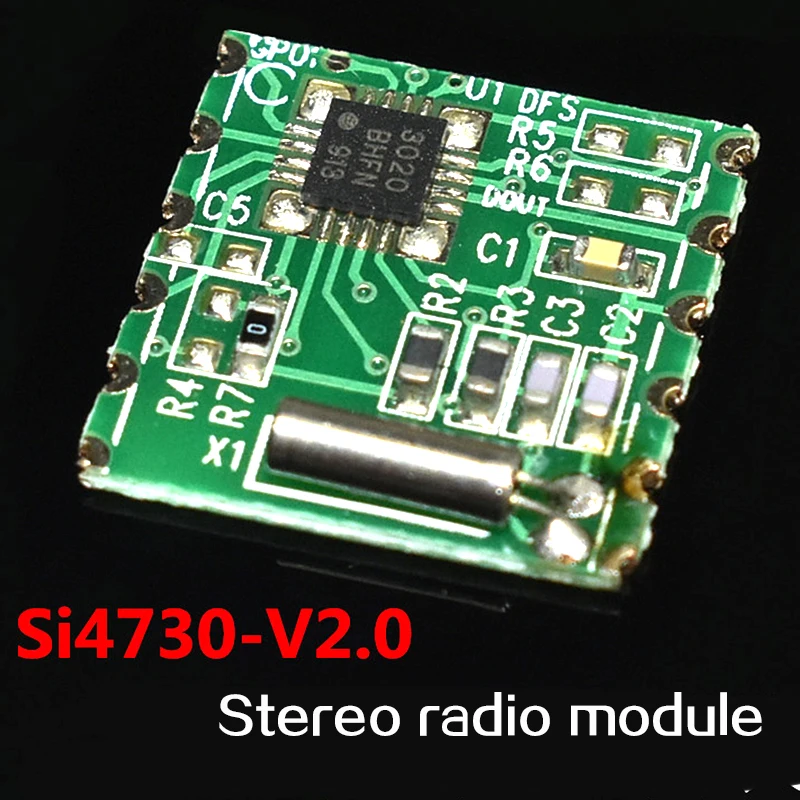 SI4730 V2.0 радиомодуль стерео FM с чипом 3020 BHFI913|Интегральные схемы| |