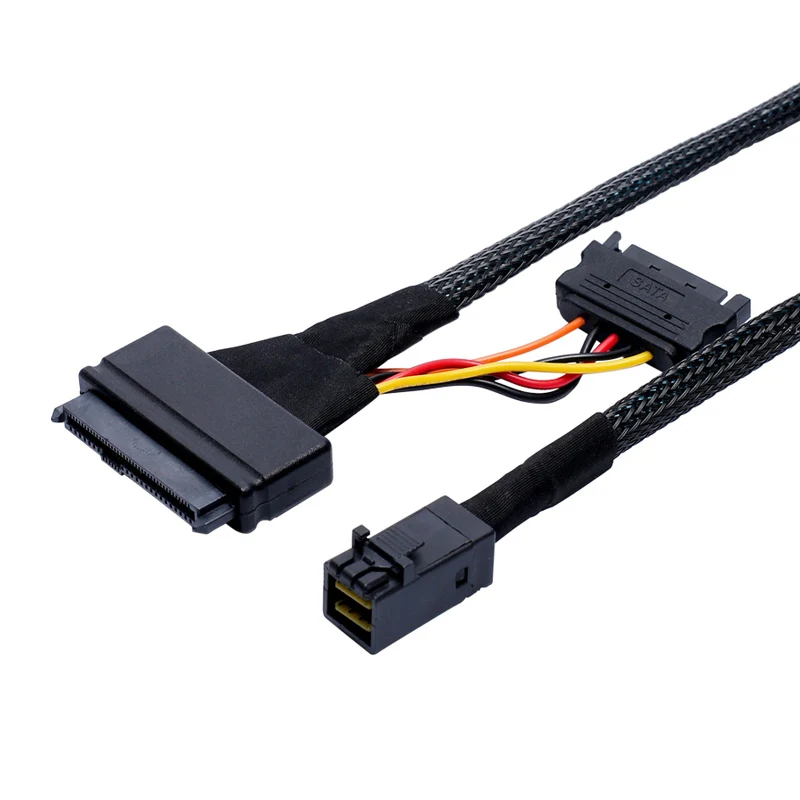 Компьютерные кабели и разъемы HDD кабель HD Mini SAS (SFF 8643) в U.2 8639) для 2 5 &quotНакопитель SSD