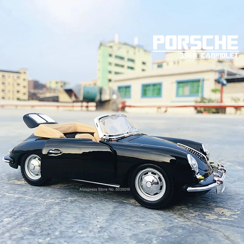 PORSCHE 356B 1961 ブラーゴ　イタリア製 1961 PORSCHE 356B COUPE red 1/24 Bburago 【 ポルシェ ミニカー