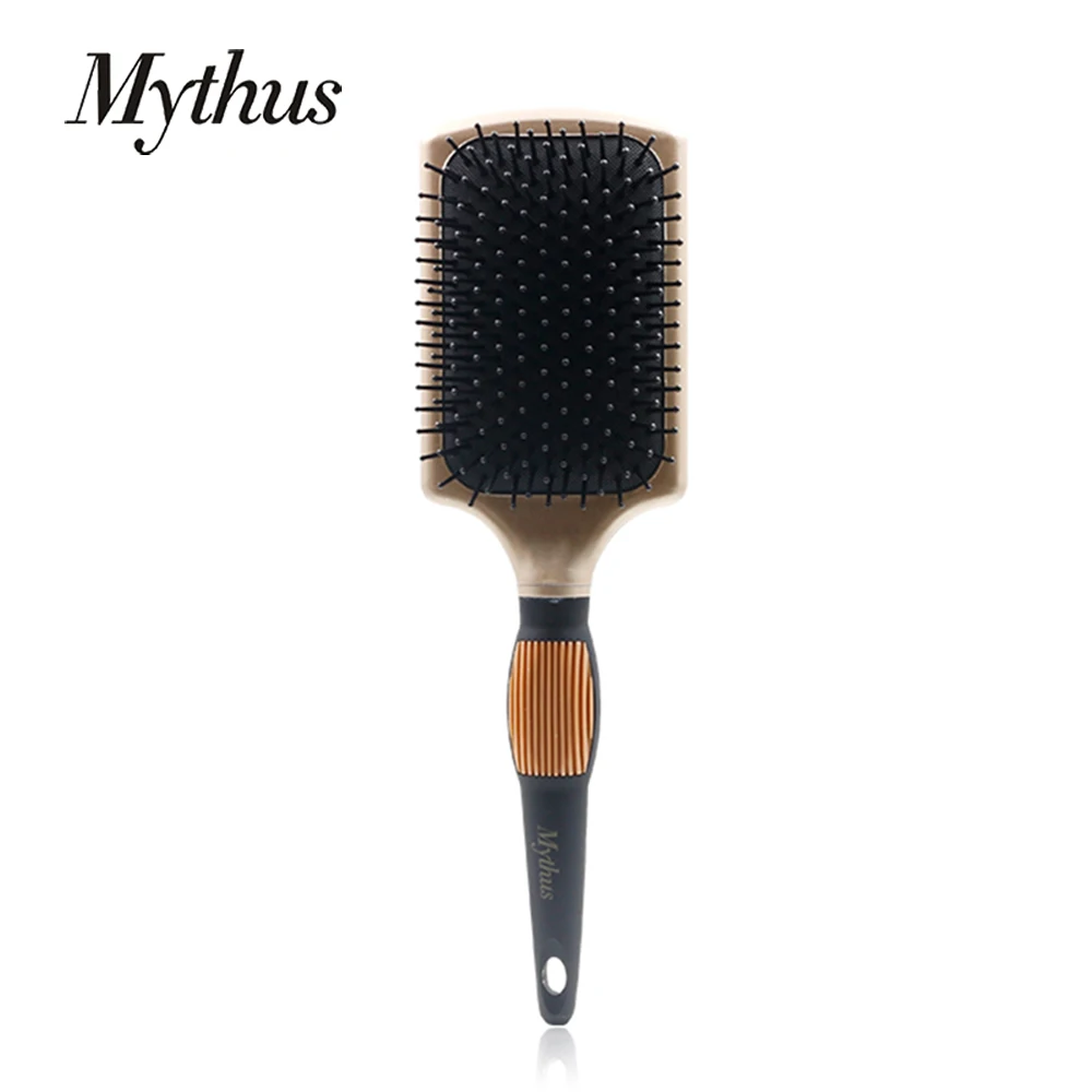 

Mythus Hair Paddle Brush Anti-Static Massage Cushion Brush Quickly Dry Wet Hair Blowing Heat Resist Plastic Hairdressing Comb