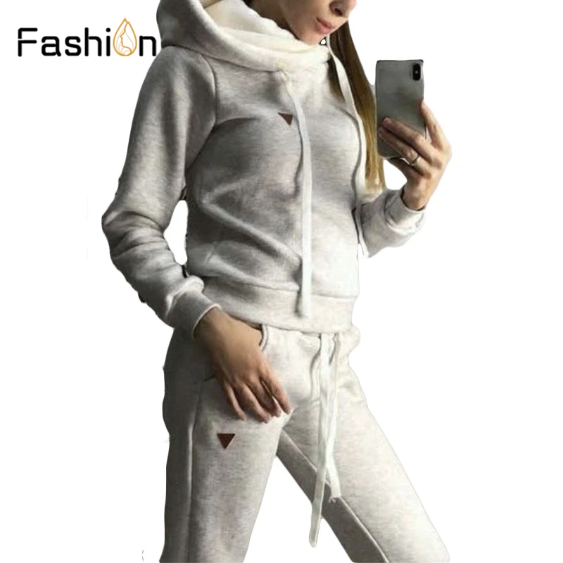 

Women Two Piece Set Tracksuit 2019 Autumn Winter Women's Suit Sweatshirt + Long Pant 2 Piece Set Two Piece Set Top and Pants