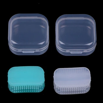 

1Pc Portable Oral Cleaning Mini Lazy Food Grade Silicone Bite Toothbrush Chewing Three-sided Clean Tooth Cleaner Whitening Brush
