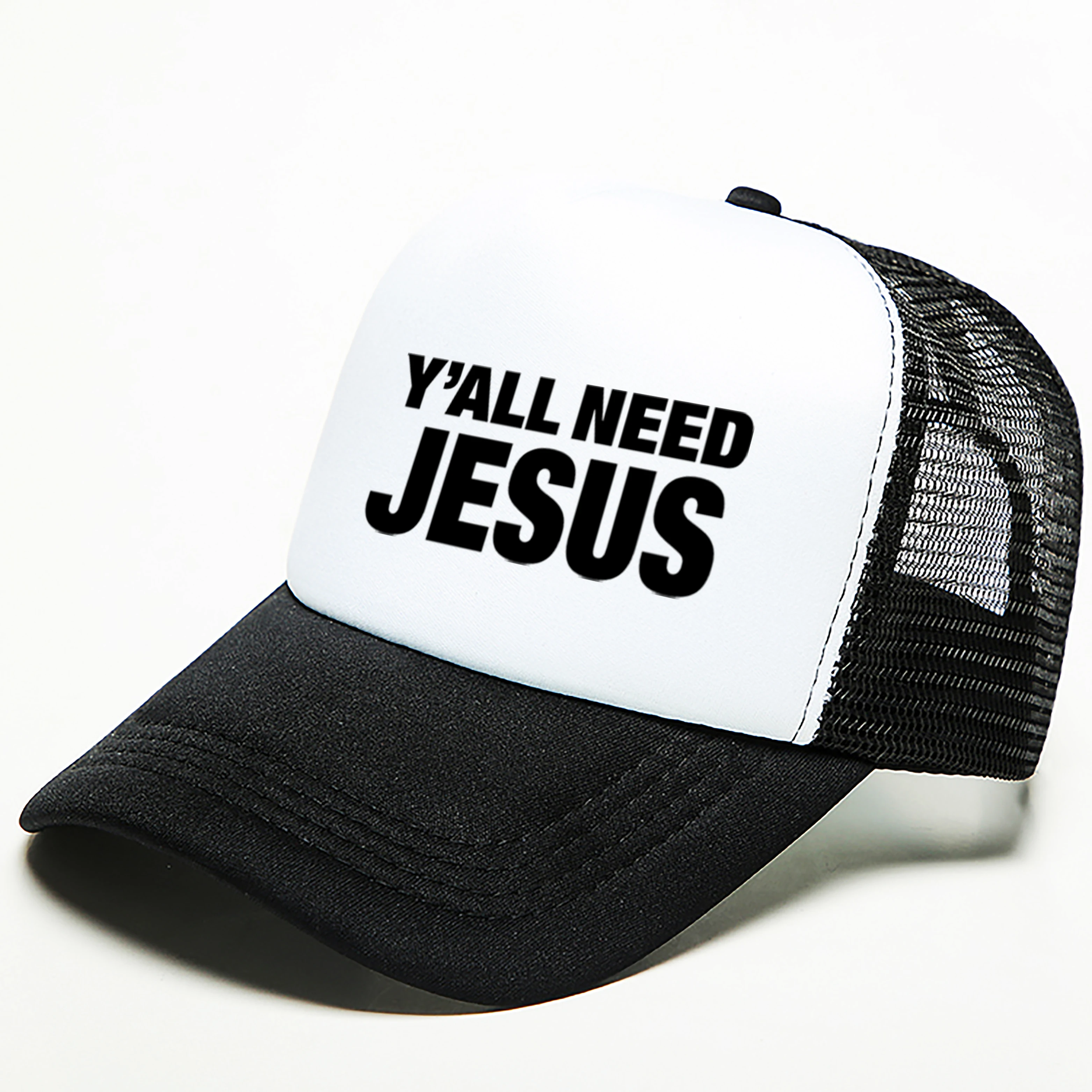 Популярный Стиль, вам всем нужна хлопковая сетчатая Кепка с принтом Иисуса, четыре сезона, модная мужская и женская кепка