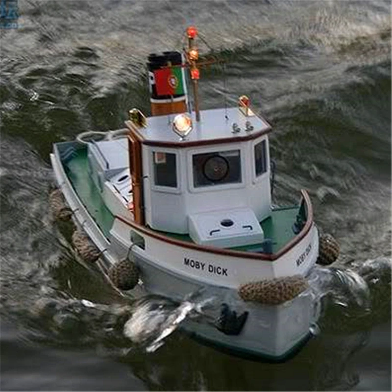 1/20 Inland River Tugboat  Wooden Assembly Ship Model Sleeve 2