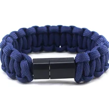 Горячий открытый Паракорд выживания нейлоновый браслет стиль Паракорд USB кабель браслет для телефона Android зонтик веревка