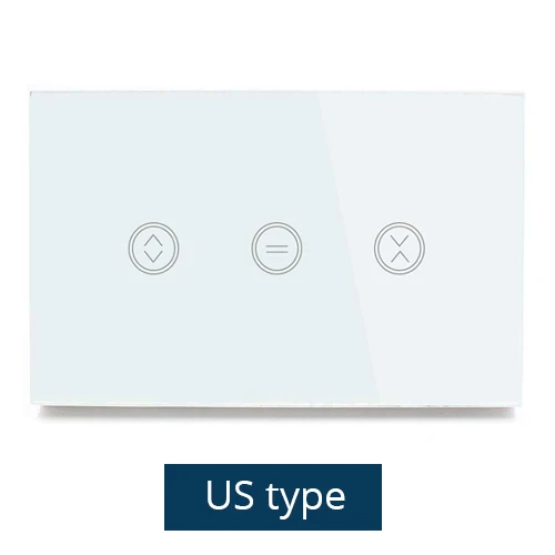 US Type Умная штора переключатель глухие переключатели для стандартного привод ролика скользящий двигатель Wifi приложение Siri управление Google Home Alexa Echo управление - Цвет: US Type
