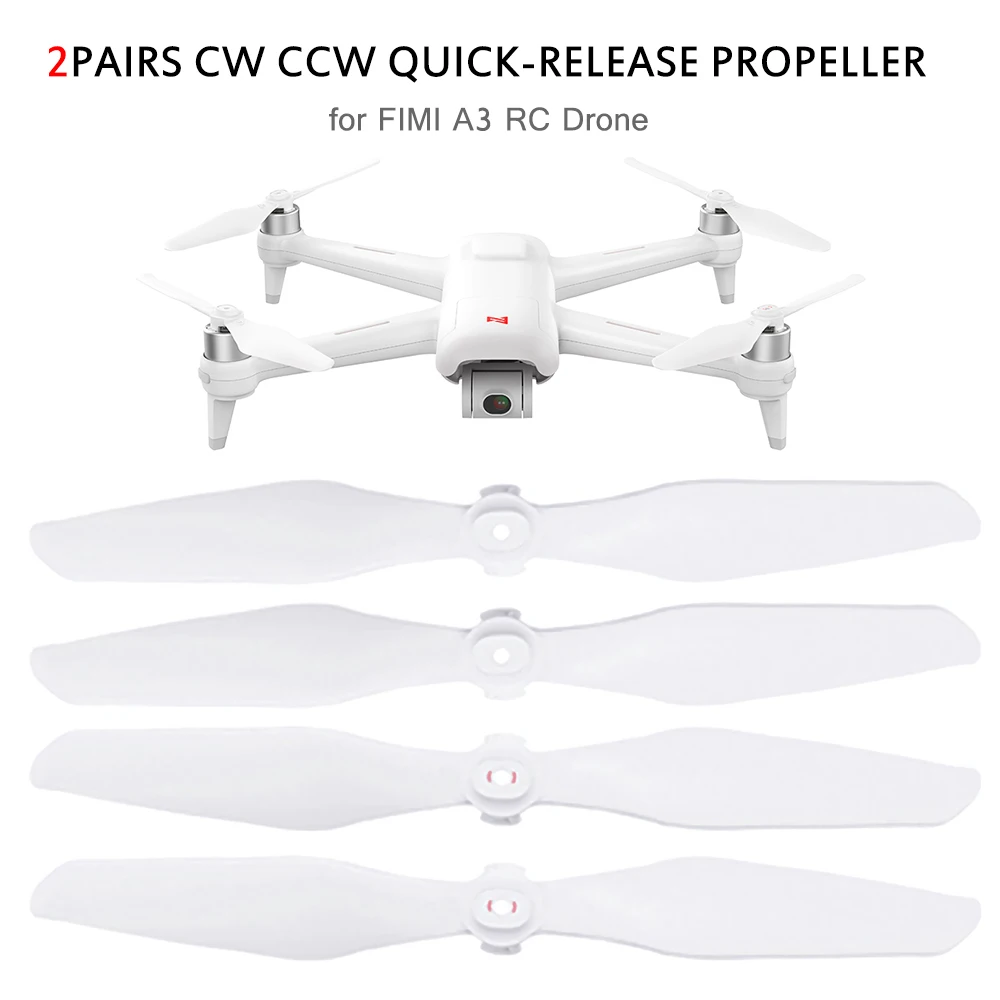 

2Pairs Quick-release Wing Propeller Blade Parts Replacement Accessory CW CCW For FIMI A3 RC Drone Quadcopter