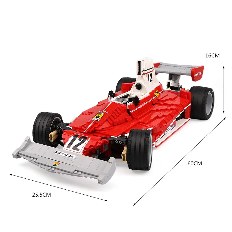 DHL 03023 техника автомобиль игрушки Красный F1 хром, Ванадий сборки автомобиля модели наборы строительные блоки кирпичи детские игрушки рождественские подарки - Цвет: 2405pcs