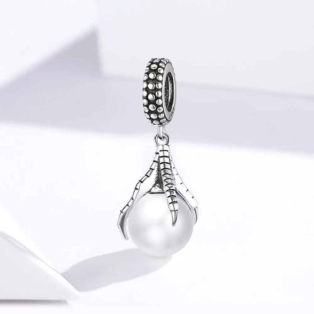 Geoki браслет Pandora, сделай сам, 925 пробы, серебряный, Luky Cat, голубое небо, Космический мешок, тыква, карета, бусины, любовь, сердце, помада, амулеты - Цвет: SCC1399