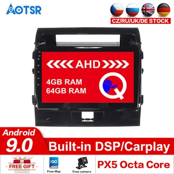 

AOTSR Android 9.0 64GB Car Accessories For Toyota Land Cruiser 200 2008-2015 Car GPS 1 din Tracker Multimedia Player Head Unit
