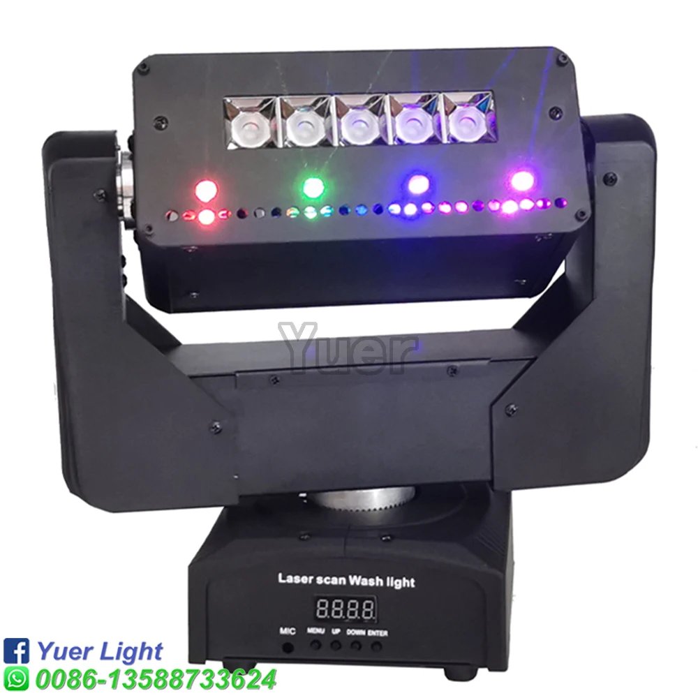 New Arrival Unlimited Rotate Laser Light Led Beam Wash Strobe 3IN1 Stage Effect Moving Head Light  For DJ Disco Party Club Bar