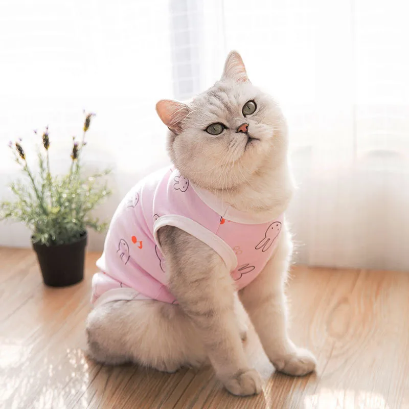 Cub Одежда для собак хлопковые мягкие жилеты щенков и кошек с цветочным принтом