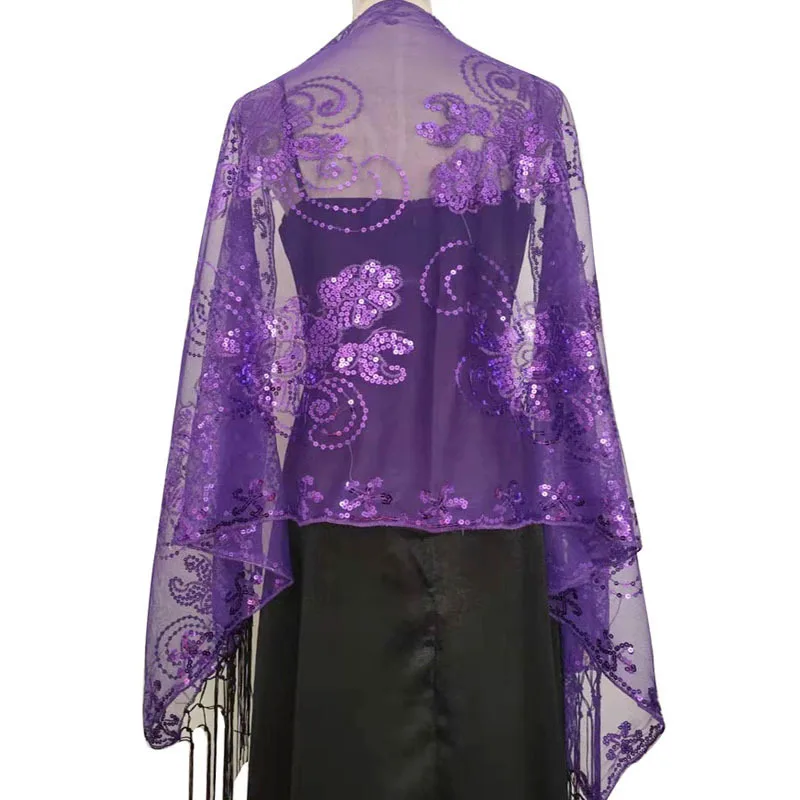 Scialle Chiffon Donna - Elegante, Per Cerimonie E Sera - Foto 5