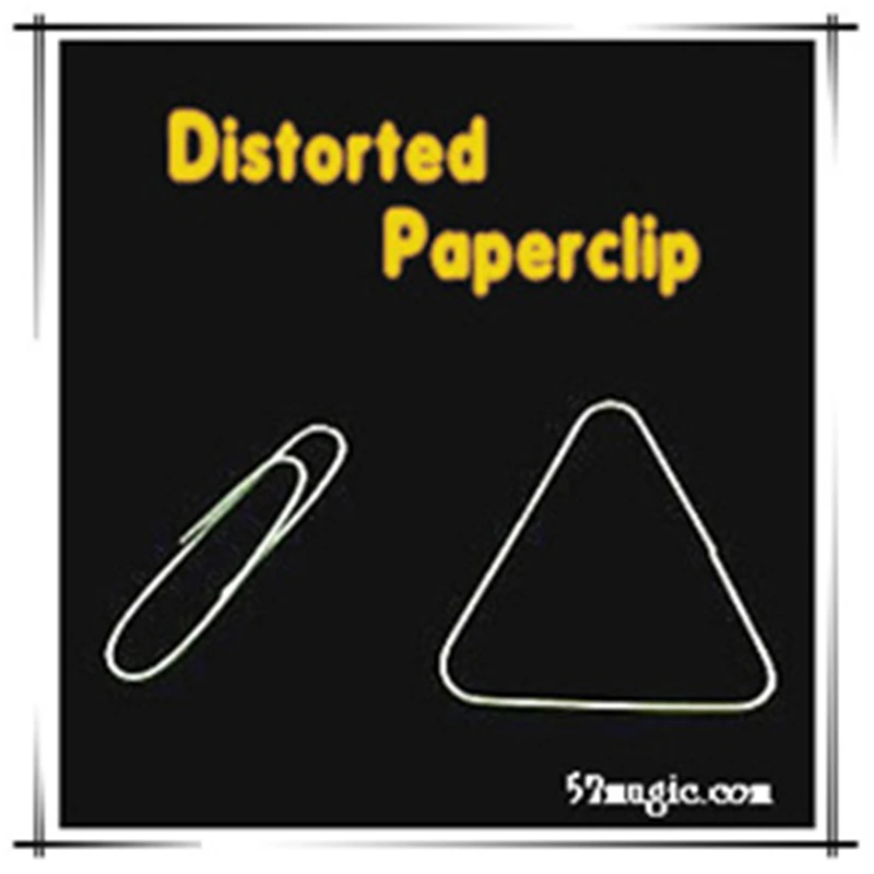 

Distorted Paperclip Mind Bending Paperclip Magic Tricks Mentalism Close Up Illusion Gimmick Props Comedy Magica