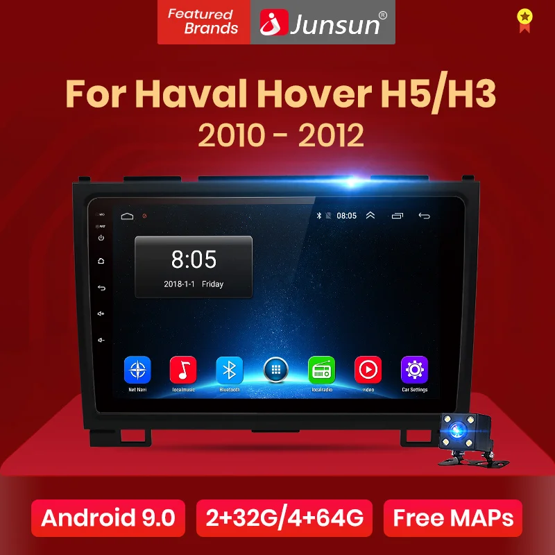 Junsun V1 2G + 32G Android 8 1 для Haval Hover Greatwall Great wall H5 автомобильный Радио мультимедийный