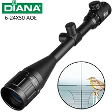 Тактическая винтовка DIANA 6-24x50, тактическая винтовка, зеленая, красная точсветильник снайперская снаряжение, охотничья оптическая прицельная винтовка для охоты Тактическая винтовка DIANA 6-24x50, тактическая винтовка, зеленая, красная точсветильник снайперская снаряжение, охотничья оптическая прицельная винтовка для охоты