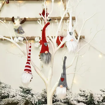 

Christmas Decorations Creative Santa Claus Doll Pendant Christmas Tree Pendant New Year Home Decor Navidad Accessories