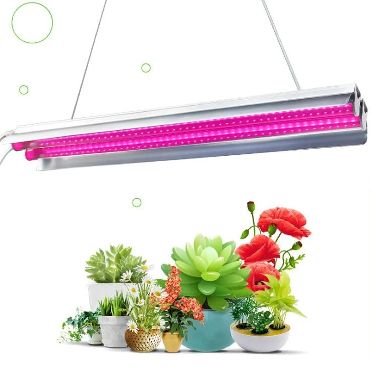 

[Seven Neon]AC85-265V 2pcs tubb Light For Flowers Indoor LED Grow Light Strips 18W Full Spectrum Phyto Lamp For Plants Shelves