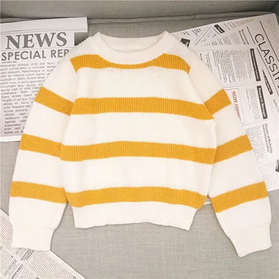 Г. Осень-зима, водолазка для маленьких мальчиков и девочек, вязаные свитеры с вышивкой, хлопковые свитера для девочек и мальчиков - Цвет: 18171 Yellow