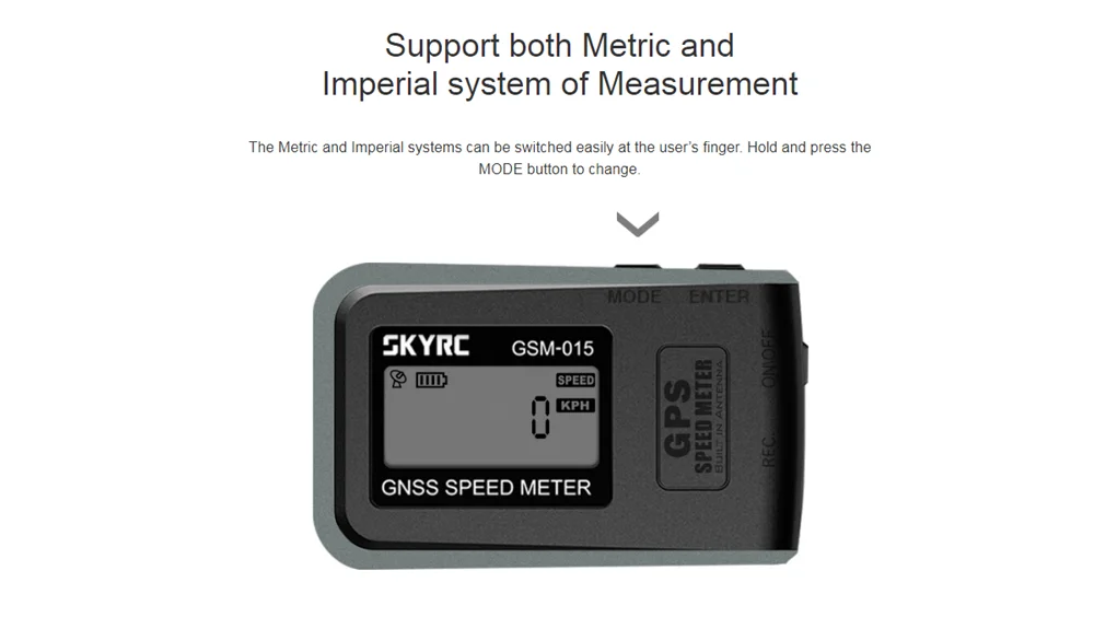 SKYRC GSM-015 измеритель скорости GNSS может измерять скорость с высокой точностью и записывать данные о высоте, расстоянии, широте и продольном положении
