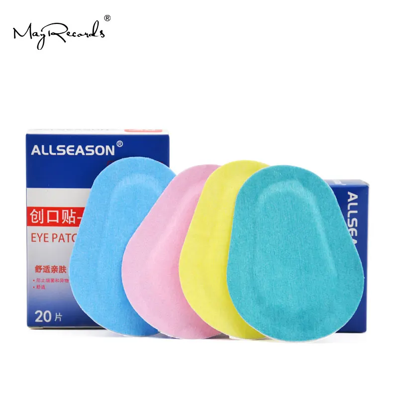 Free Shipping 60 PCs/3Boxes Colorful Breathable Eye Patch Band Aid Medical Sterile Eye Pad Adhesive Bandages First Aid Kit