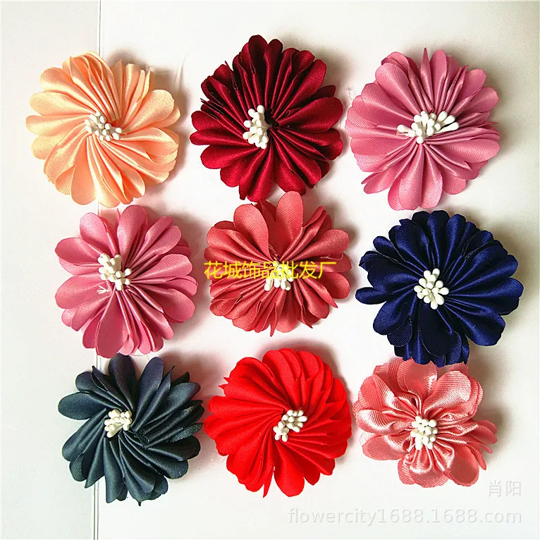 

Fabric Chest Flower Bag Brooch Accessories Slipper Flower Children Hairpin Ornament