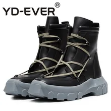 Мужская обувь высокие ботильоны из натуральной кожи, кроссовки, роскошная обувь Спортивная повседневная обувь на платформе, на шнуровке, на молнии, на плоской подошве, черная обувь