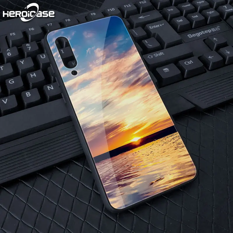 Чехол для Redmi note 7 A с изображением пейзажа фотография закаленное стекло Жесткий