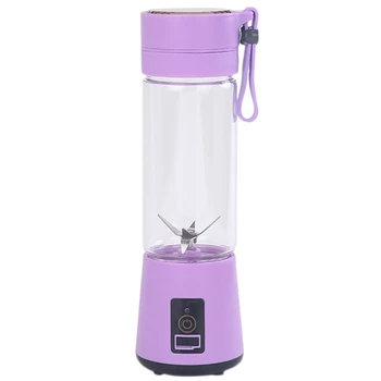

420Ml Portable Juicer Glass Bottle Juicer USB Rechargeable 6 Blades Juicer Smoothie Blender Machine Mixer Mini Juice Cup