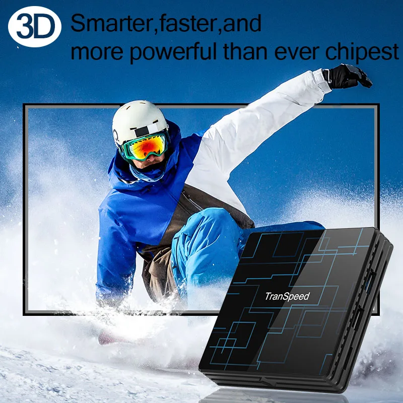 ТВ приставка Transpeed на базе Android 9.0 4 ГБ+64 ГБ голосовой помощник Google RK3318 4K 3D Ultra Wi Fi