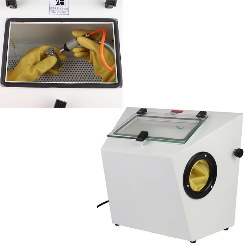 

Oblique Manual Small Diamond Dry Spray Sandblasting Machine Gold Silver Copper Jewelry Frosted Derusting Remove Impurities Tools