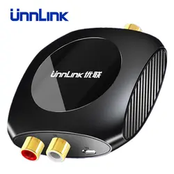 Unnlink аналого-цифровой аудио конвертер 96 кГц 2RCA к SPDIF оптический коаксиальный оптический выход для саундбара динамик сабвуфер усилители