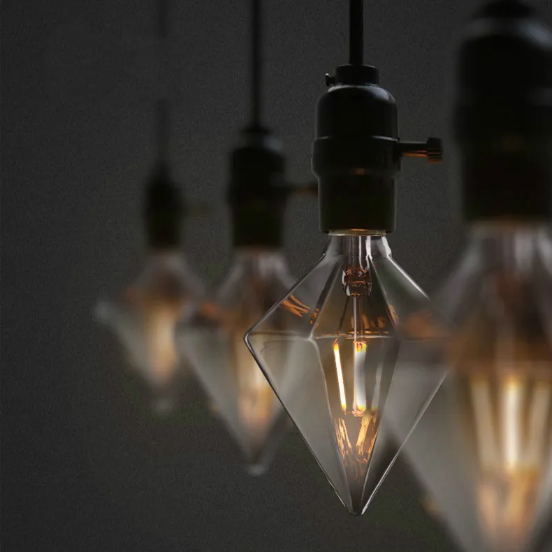 

Romantic industrial wind household E14 small screw mouth E27 large screw mouth led filament bulb energy saving and energy