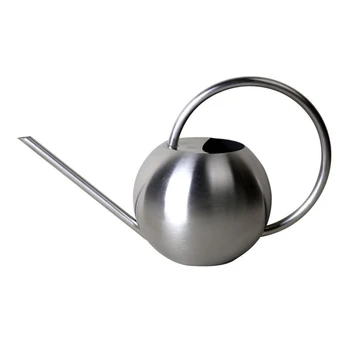 

1000ml Irrigation Indoor Plants Stainless Steel Watering Can Portable Home Patio Large Capacity Long Spout Office Anti Corrosion