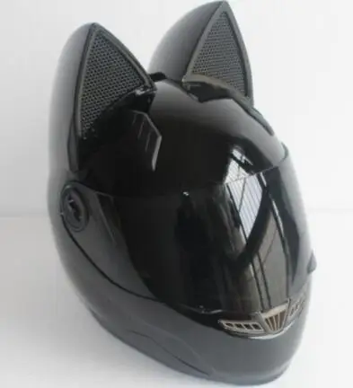 Мотоциклетный шлем NITRINOS женский персональный Moto Capaciete Черный кот полный шлем мото модный шлем - Цвет: 5