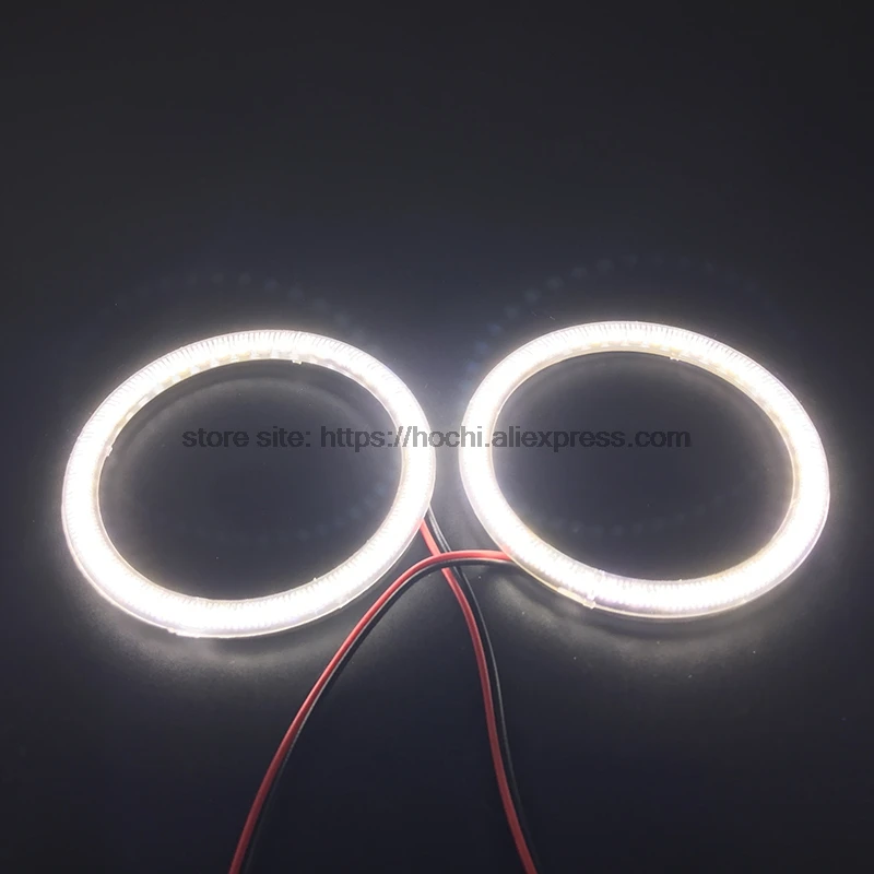 HochiTech ультра яркий SMD белый светодиодный ангельские глазки 2000LM 12V halo ring kit дневной