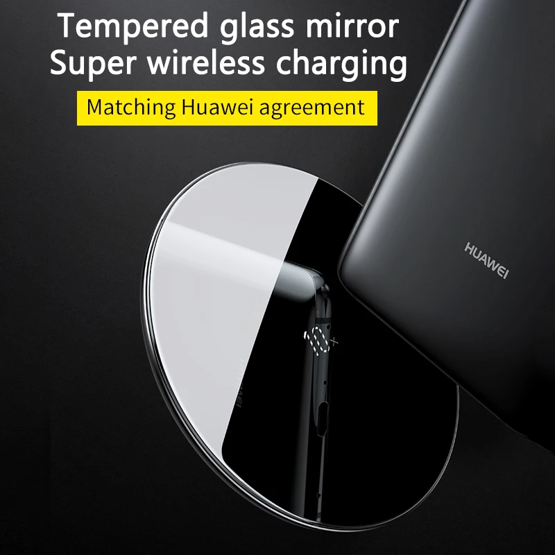  Baseus Special Design 10W Qi Wireless Charger For Huawei P30 P30 Pro Fast Wireless Charging Pad For