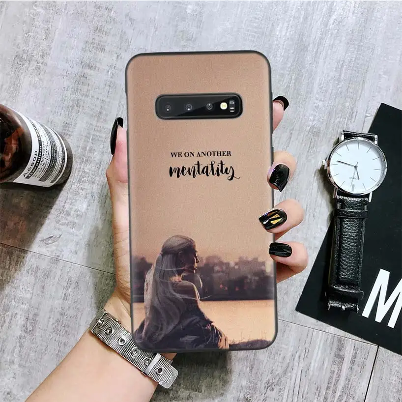 Ариана Гранде без слез черный чехол для телефона samsung Galaxy S10+ Plus Lite Note 10 9 8 S9 S8 J4 J6+ Plus S7 S6 Edge Capa - Цвет: BA163-5