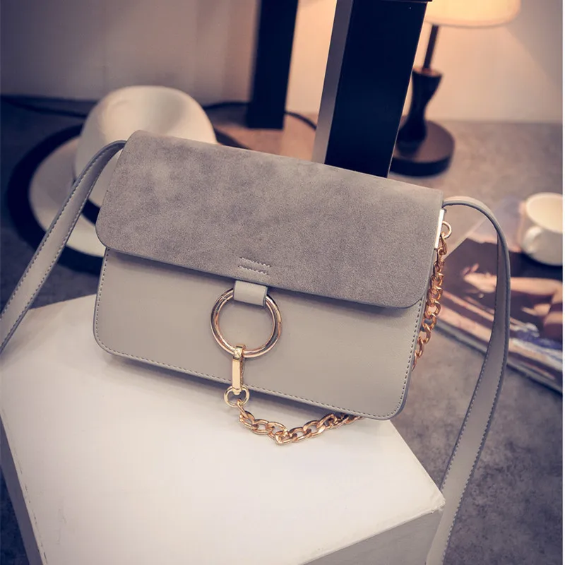 

Gao Yuanyuan Celebrity Style Bag Circular Ring Dull Polish Cover Chain WOMEN'S Bag Korean-style New Style Casual WOMEN'S Bag Cro