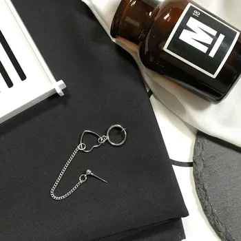

Tassel Women Earring Stud Drop Ear Earrings Heart Ladies Fashion Jewelry Lady Korean Gold Color Trendy Stainless Steel Kolczyki