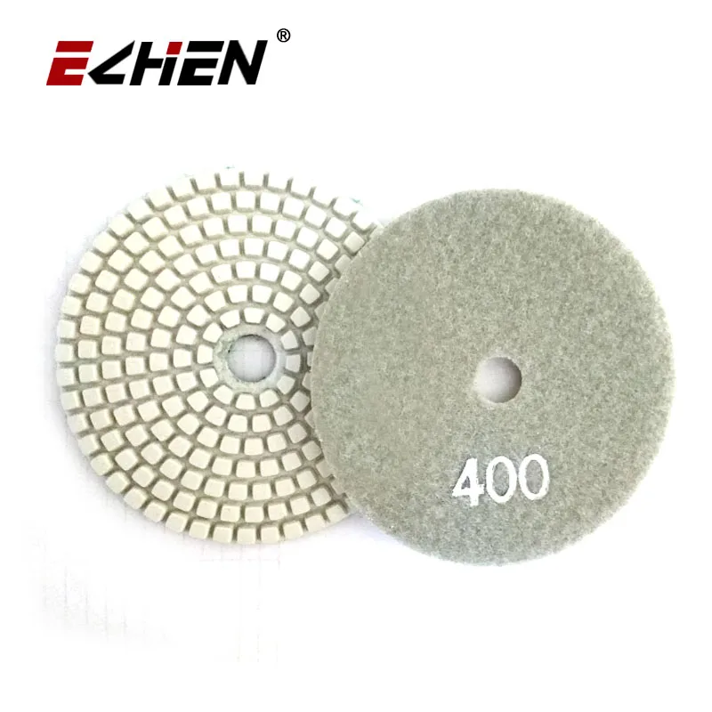 Алмазная полировальная накладка 4 дюйма белая напольная Накладка для камня