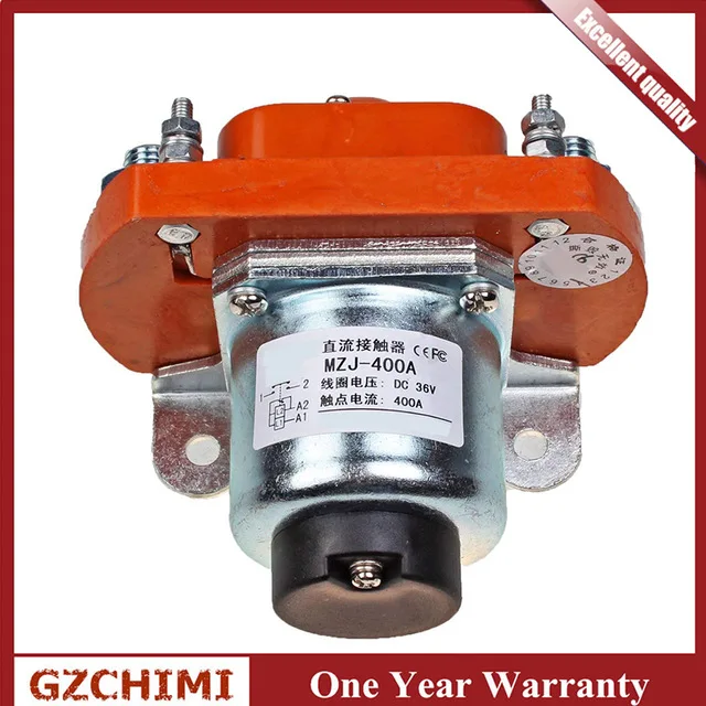 1 pcs MZJ-400A MZJ400A MZJ-400A 36 вольт 400A главный контактор соленоида для тяжелых гольф-карт - Цвет: 1 pcs