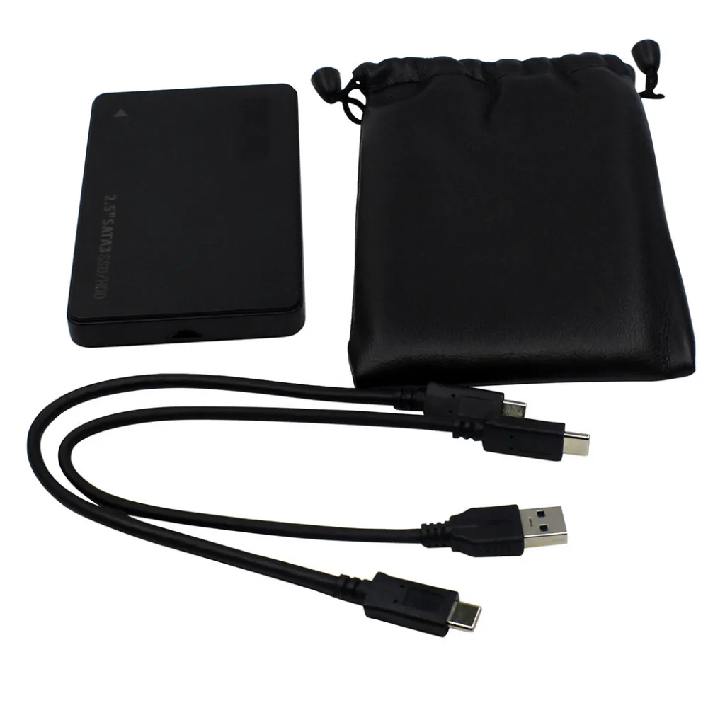 2,5 дюймовый корпус жесткого диска USB 3,0 SATA HDD Box HDD/SSD жесткий диск Тип C внешний корпус для жесткого диска 40AUG7