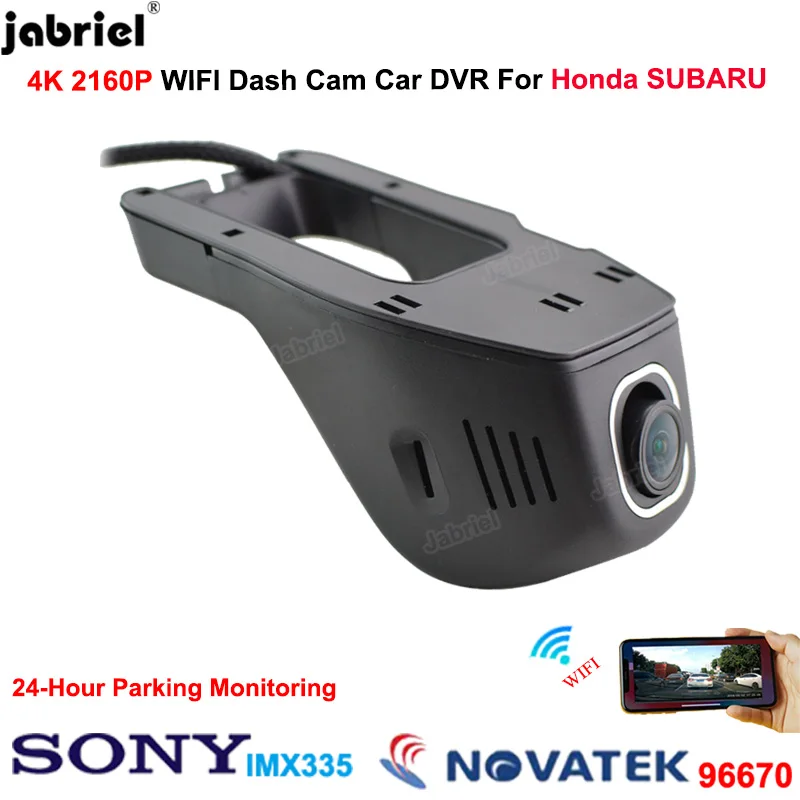 

4K Dash Cam Car DVR for Honda Civic Jazz fit Insight Accord Odyssey Pilot Passport S660 Legend CR-V CR-Z HR-V FR-V for Subaru