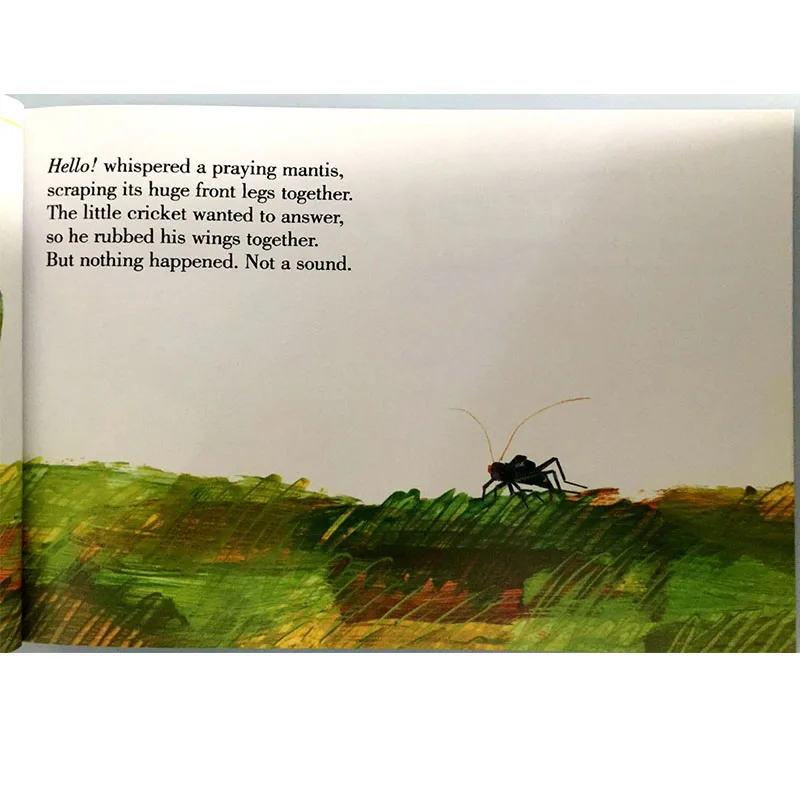 Очень тихий крикет Эрик Карл Обучающая книга с картинками на английском языке