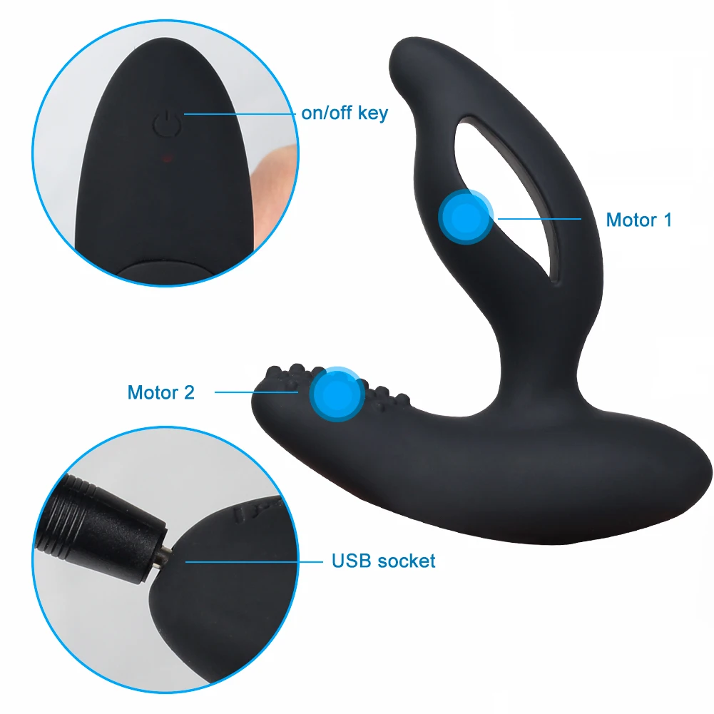 Massager Male Prostate Vibrators For Men Anal Toys Butt Plug Vibrating Anal Buttplug Prostate Stimulator S plug_voghion.com