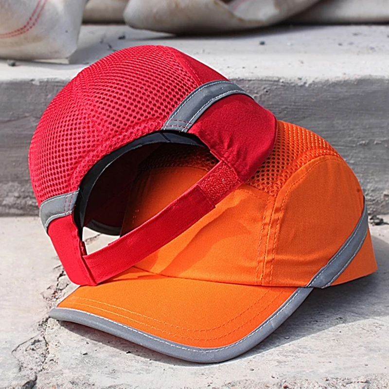 Fashion Sunscreen Cap Work Safety Helmet Breathable Mesh Anti-impact Light Weight Construction Helmet Self Defense Protect Cap