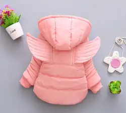 1 предмет, высокое качество, зимняя куртка с капюшоном для детей Детская, для новорожденных девочек, Модное теплое Стеганое пальто, верхняя