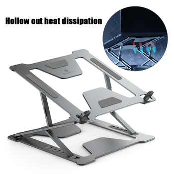 

Adjustable Aluminum Laptop Stand,Double-layer expansion computer stand With cooling holes,Suitable for 10-17.3in,laptop MacBook